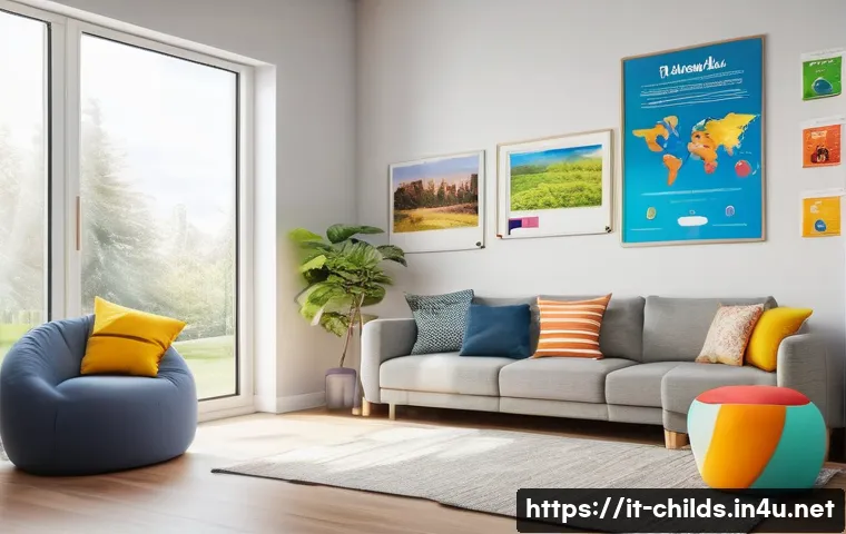 아동심리상담의 미래 전망 - A warm, inviting therapy room designed for children, featuring colorful furniture and playful decora...