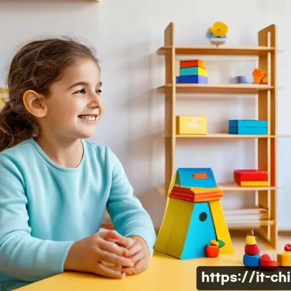 아동심리상담사 시험 과목 - A warm and inviting therapy room in an Italian pediatric psychological clinic, featuring a small chi...